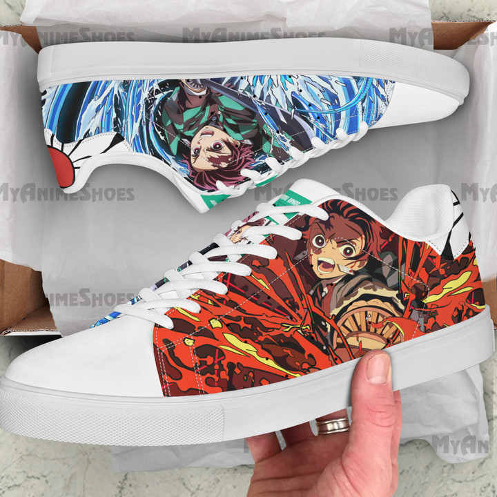 Tanjirou Kamado Skate Shoes Custom Demon Slayer Anime Sneakers