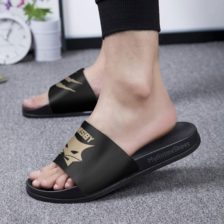 MSBY Black Jackal Slide Sandals Custom Haikyuu Footwear