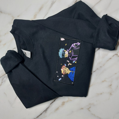 Sukuna And Gojo Embroidered Sweatshirt / Hoodie / T-shirt EJUJU016