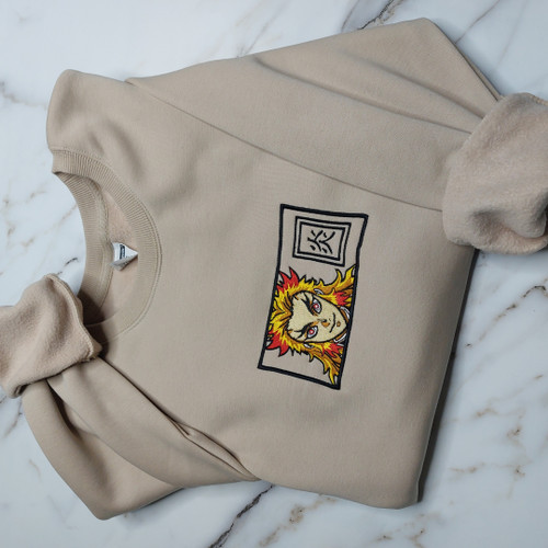 Rengoku Embroidered Sweatshirt / Hoodie / T-shirt EKNYA026