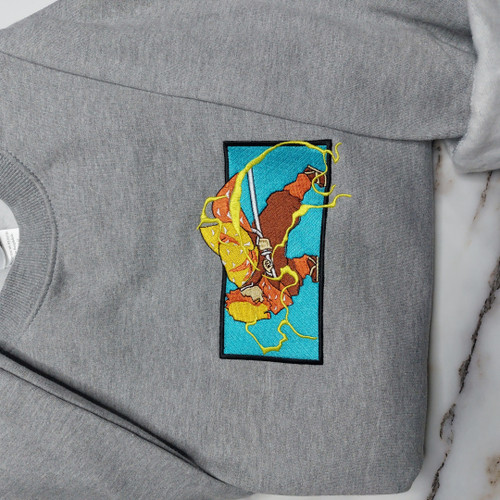 Zenitsu Embroidered Sweatshirt / Hoodie / T-shirt EKNYA041