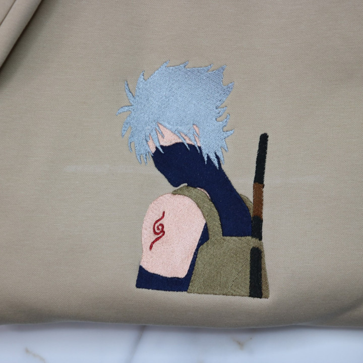 Kakashi Embroidered Sweatshirt / Hoodie / T-shirt ENARU039