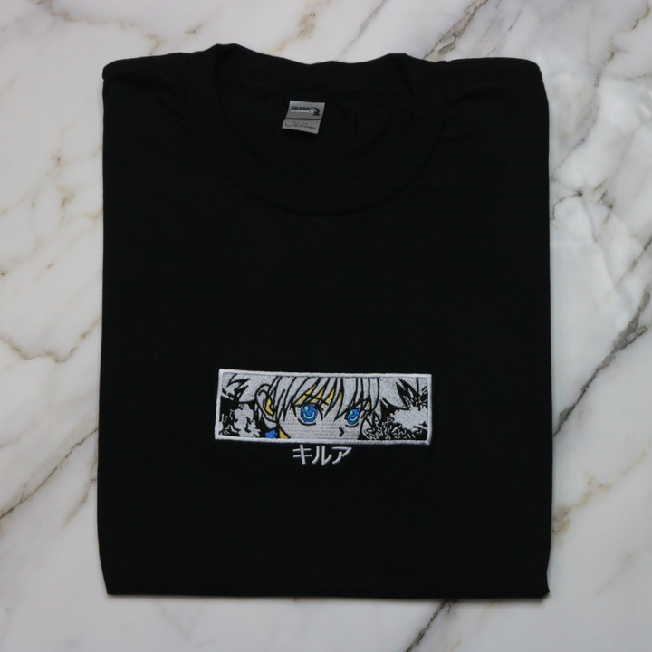 Killua Embroidered Sweatshirt / Hoodie / T-shirt EHUNT014