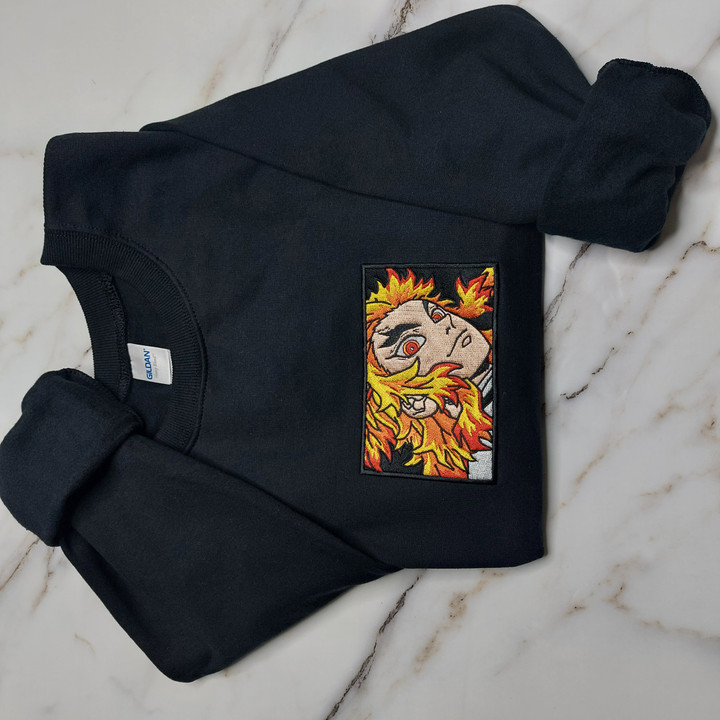 Rengoku Embroidered Sweatshirt / Hoodie / T-shirt EKNYA050
