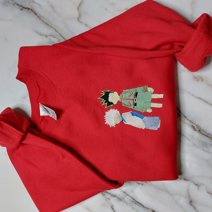 Killua And Gon Embroidered Sweatshirt / Hoodie / T-shirt EHUNT002