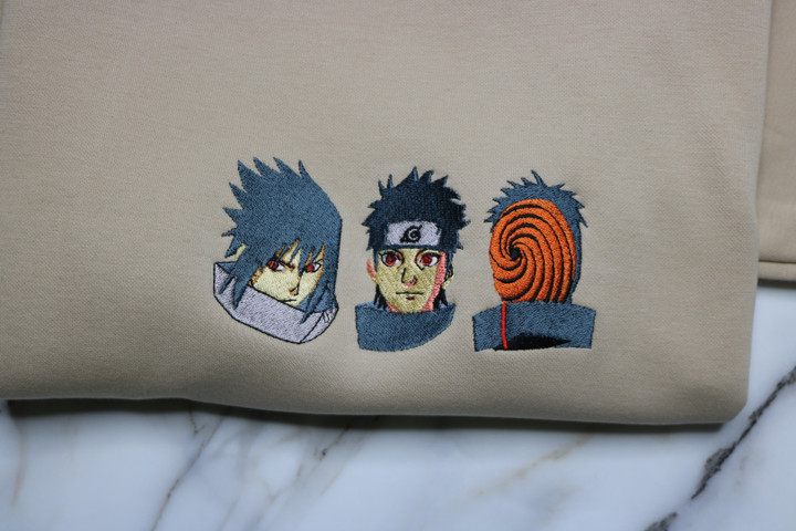 Naruto Characters Embroidered Sweatshirt/Hoodie/T-shirt ENARU229