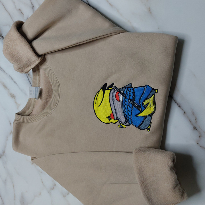 Pikachu Naruto Embroidered Sweatshirt/Hoodie/T-shirt ENARU259