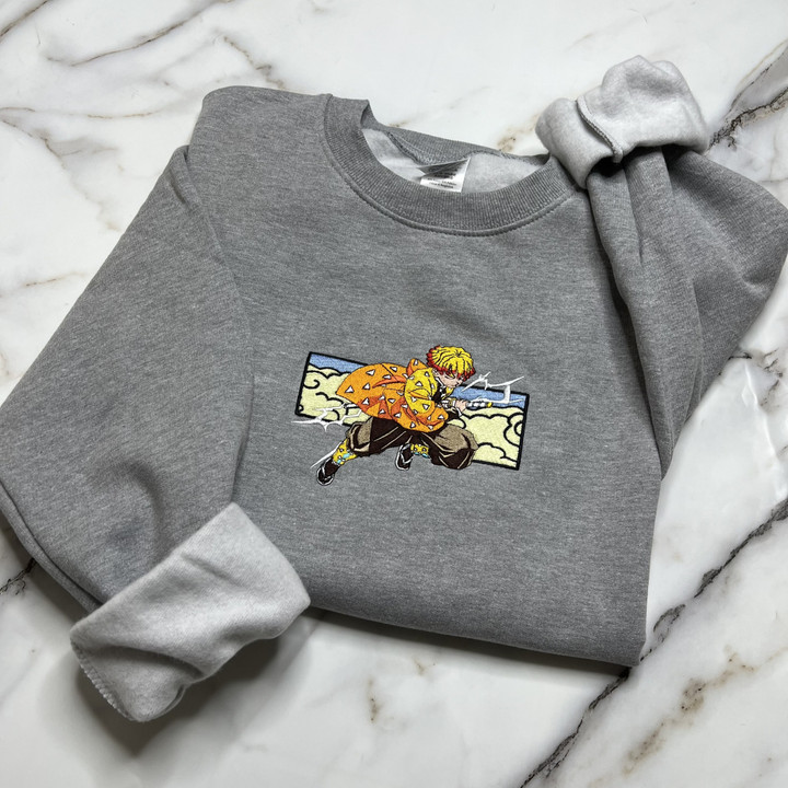 Zenitsu Embroidered Sweatshirt / Hoodie / T-shirt EKNYA157
