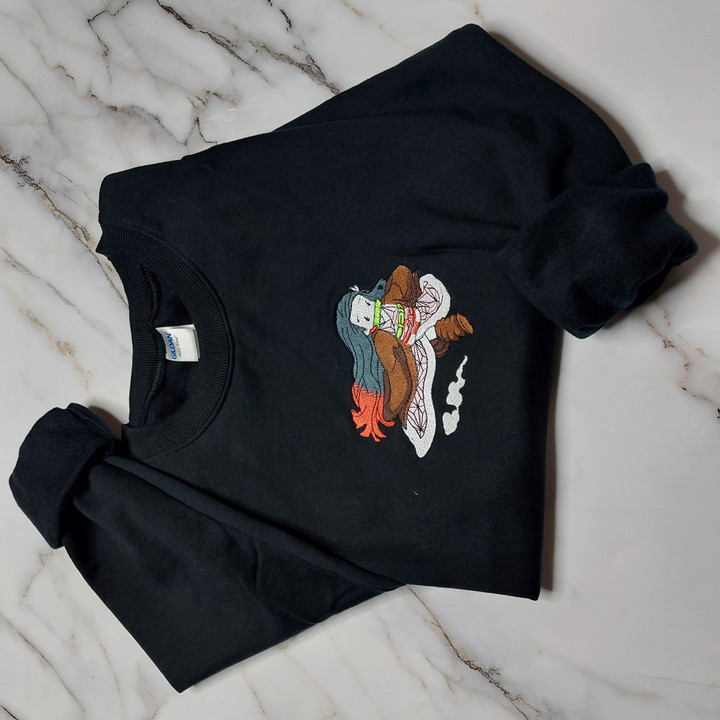 Nezuko Embroidered Sweatshirt / Hoodie / T-shirt EKNYA073