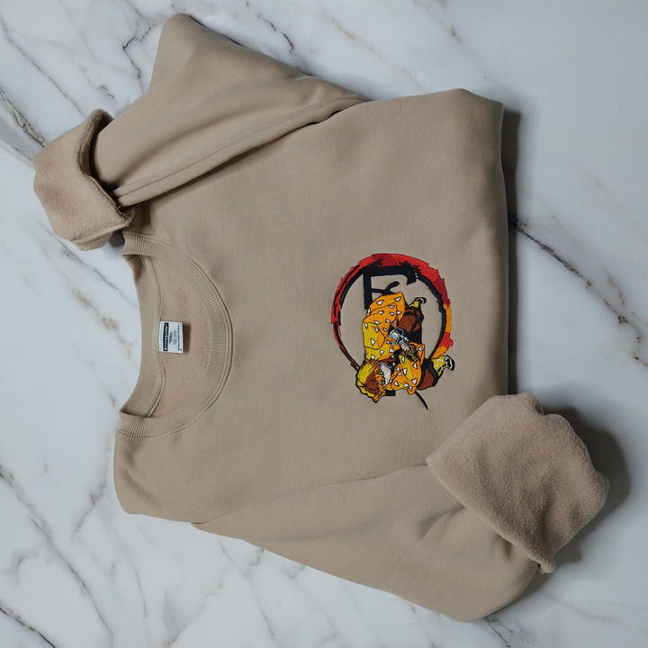 Zenitsu Embroidered Sweatshirt / Hoodie / T-shirt EKNYA117