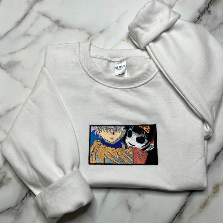 Killua Embroidered Sweatshirt / Hoodie / T-shirt EHUNT055