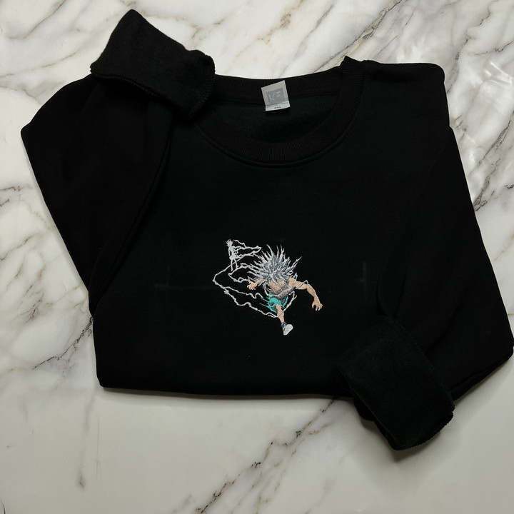 Killua Embroidered Sweatshirt / Hoodie / T-shirt EHUNT015