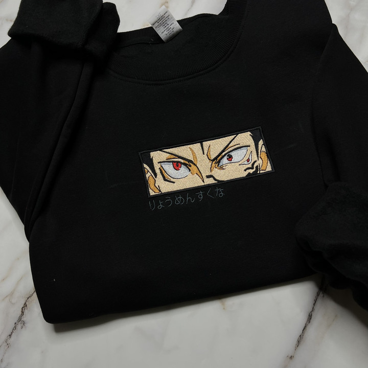 Sukuna Embroidered Sweatshirt / Hoodie / T-shirt EJUJU085