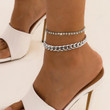 Imitated Crystal Anklet