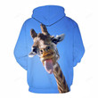 Cute Giraffe Face 3D - Hoodie