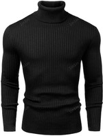 Men's Turtleneck Sweater Slim Sweater