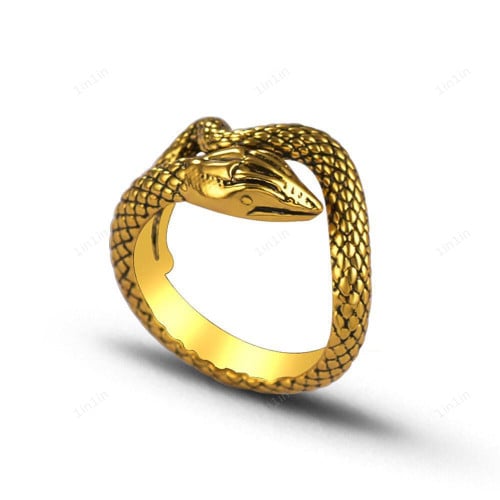 Serpent Shape Punk Style Snake Ring
