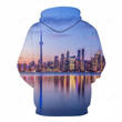 Toronto Skyline 3D - Hoodie