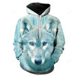 Winter Wolf 3D  Hoodie 