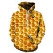 3D Sweet Honey Bees - Hoodie