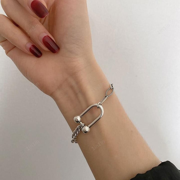 C-shaped Thick Bracelet