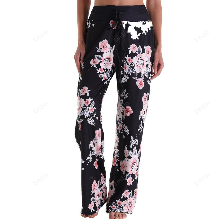 Loose Lace Camouflage Print Pants