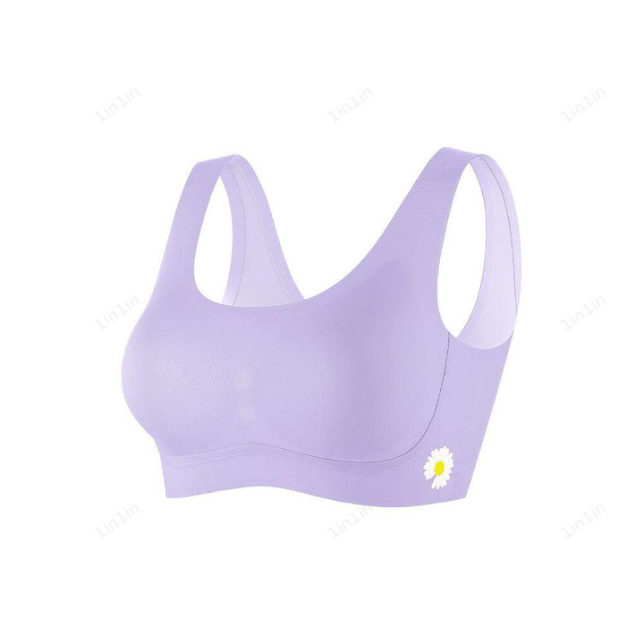 Seamless And No Steel Ring Thin Daisy Sports Bra