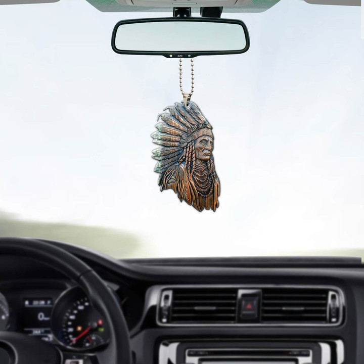 Native American Car Hanging Ornament, Ornament Car For Native American Lovers