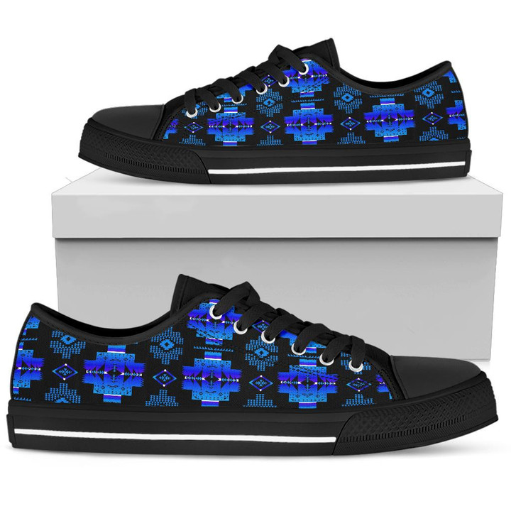 Native Tribes Pattern Native American Low Top Canvas Shoe