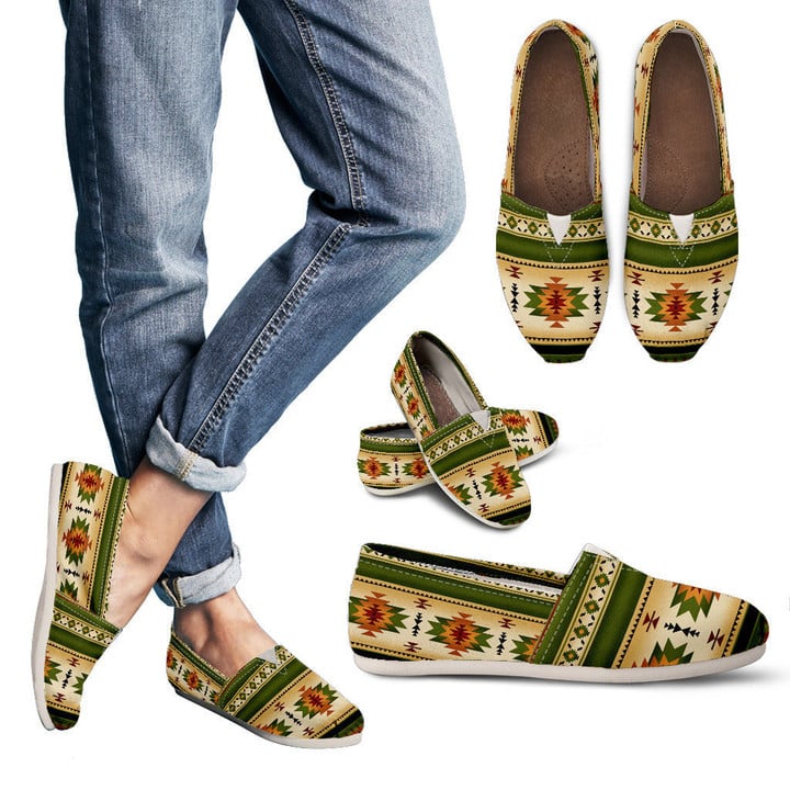 Green Native Casual Shoes