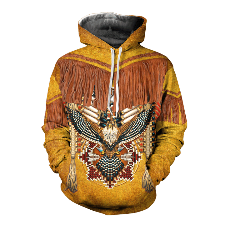 HD1114 Mandala Thunderbird Native American 3D Hoodie