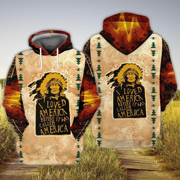 Native American I Loved America Before It Was - Native Chief Hoodie