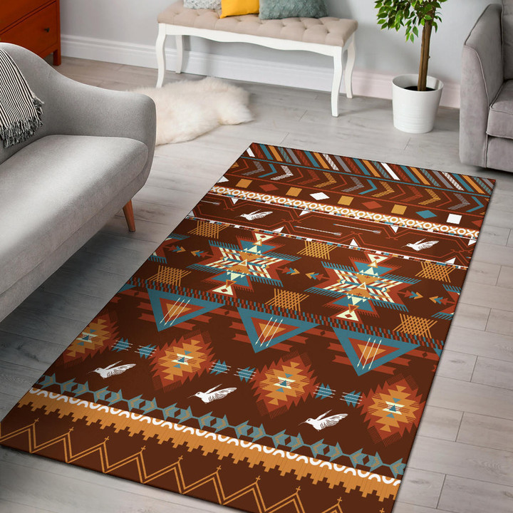 Pattern With Birds Area Rug