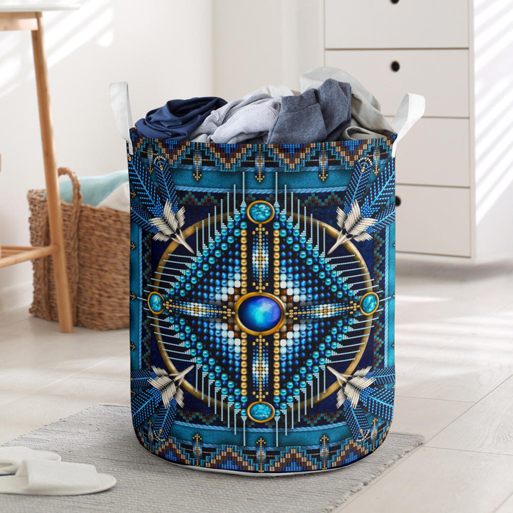 Arts Blue Laundry Basket