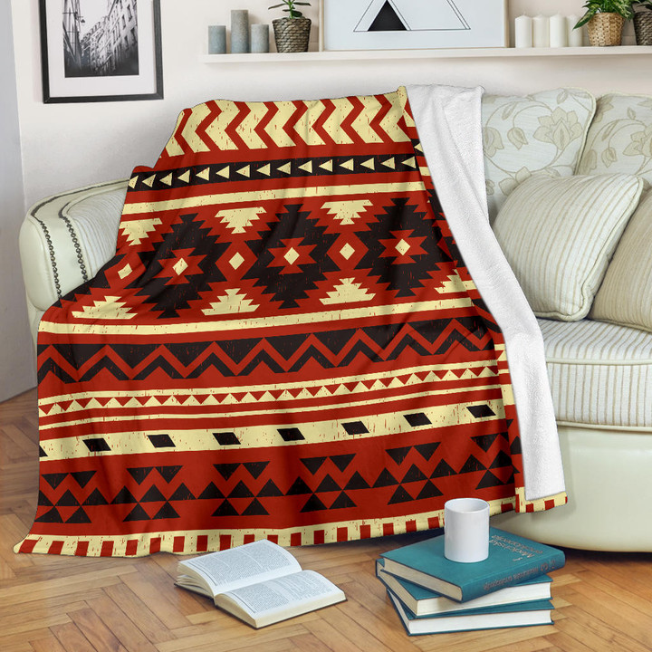 Seamless Ethnic Pattern Design Blanket