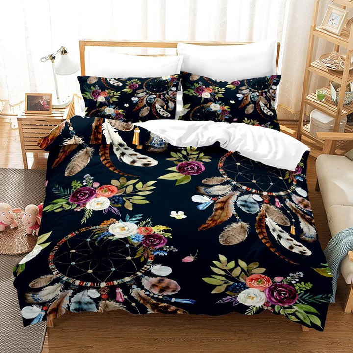 Feathers & Flowers Dreamcatcher Native American Bedding Sets No Link