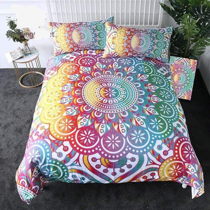 Mandala Colorful Flower Native American Bedding Sets
