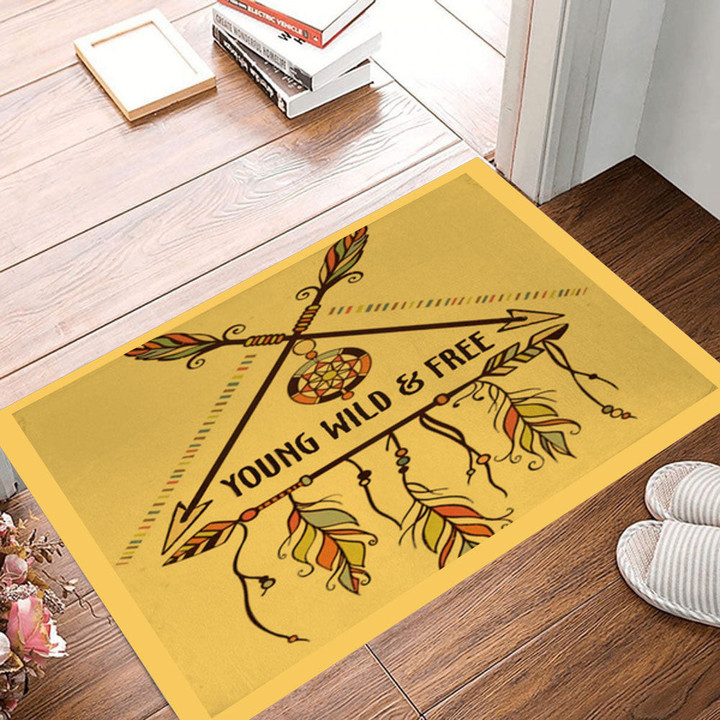 Dream Catcher Arrow Feathers Native American Doormat, Dream Catcher Native American Home Decorative Welcome Doormat