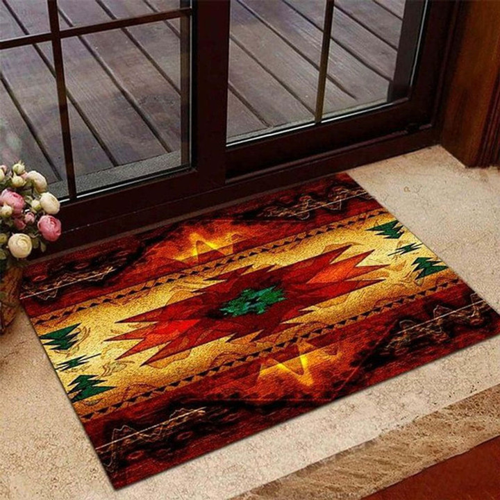 Amazing Native American Indian Funny Doormat, Native American Home Decorative Welcome Doormat