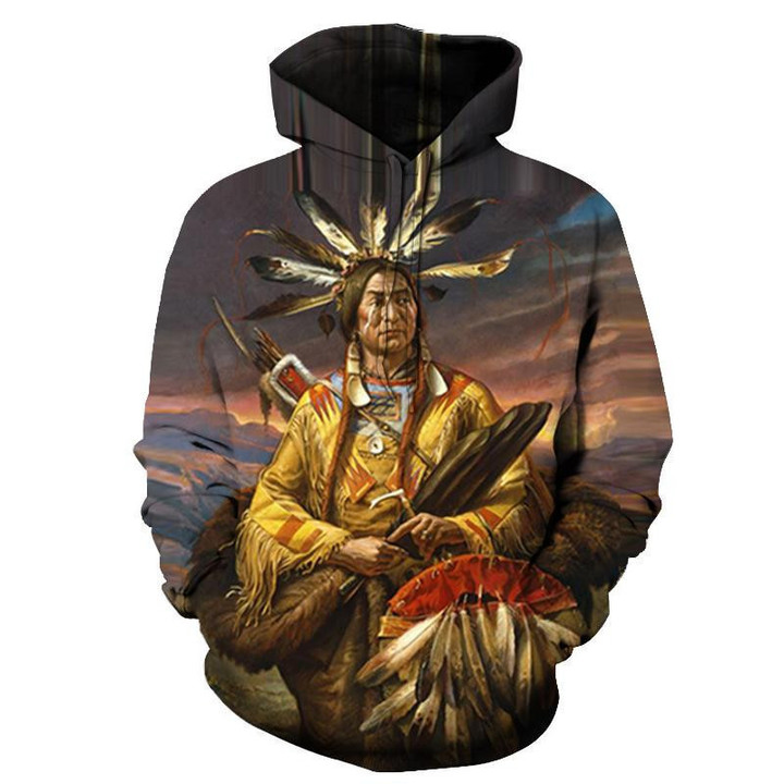 Chief Hunter Native American Hoodie