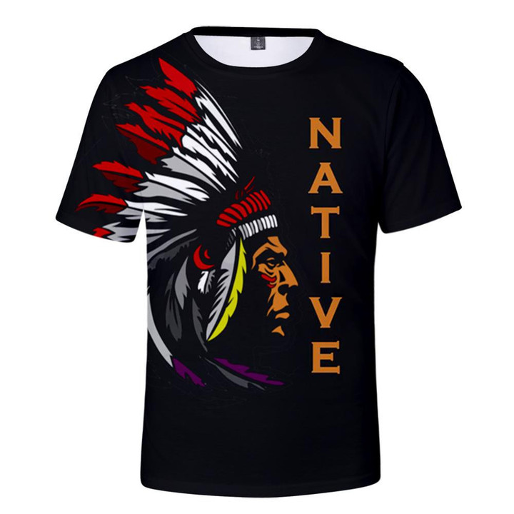 Chief Native American 3D Tshirt