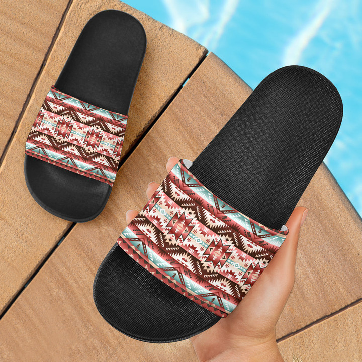 Red Vector Slide Sandals