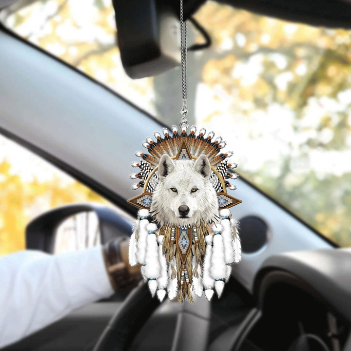 Cute Native American Car Hanging Ornament, Native American Hanging Mirror Decoration For Car