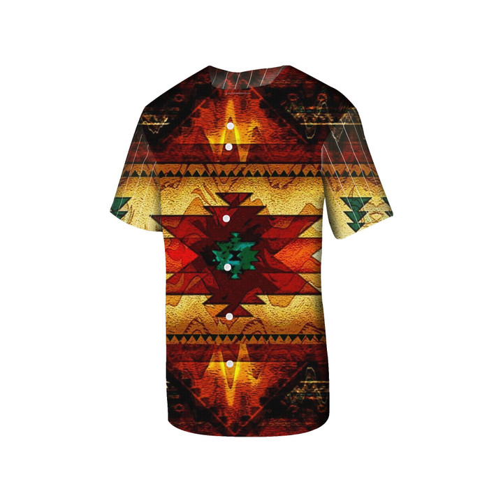 GB-NAT00068 United Tribes Brown Design Native American Baseball Jersey