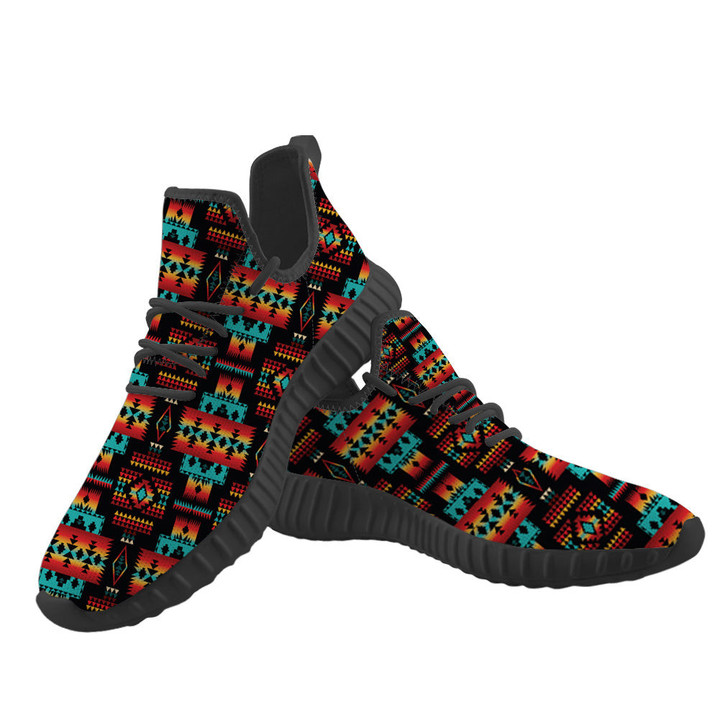 Native Tribes Pattern Native American Yeezy Shoes