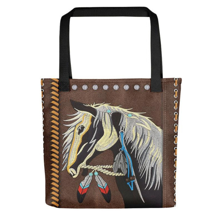 Native Horse Tote bag