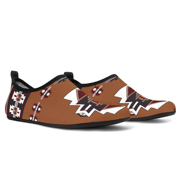 United Tribes Native American Aqua Shoes
