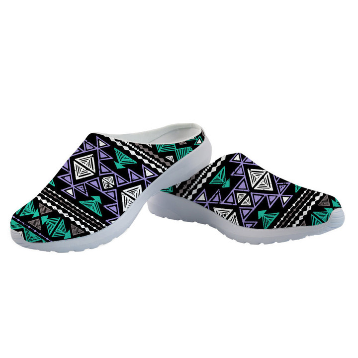 Neon Color Tribal Mesh Slippers