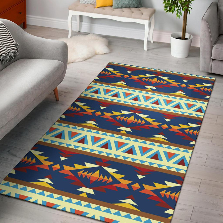 Indigenous Tribes Design Native American Area Rug