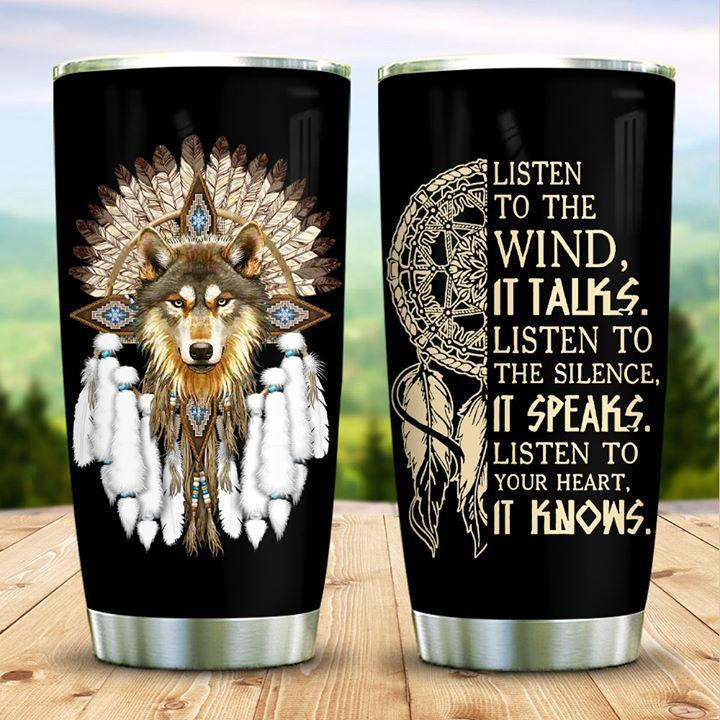 Native Wolf Its Knows Limited Special ��� Stainless Steel Tumbler - TUM201DUC290621